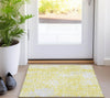 Piper Looms Chantille Abstract ACN949 Yellow Machine Washable Area Rug Scatter Lifestyle Image Feature