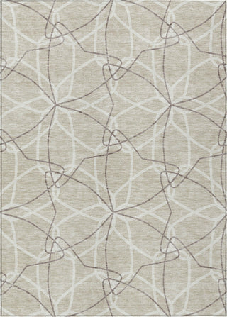 Piper Looms Chantille Geometric ACN950 Beige Machine Washable Area Rug main image