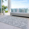 Piper Looms Chantille Geometric ACN950 Gray Machine Washable Area Rug Outdoor Lifestyle Image Feature