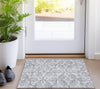 Piper Looms Chantille Geometric ACN950 Gray Machine Washable Area Rug Scatter Lifestyle Image Feature