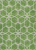 Piper Looms Chantille Geometric ACN950 Green Machine Washable Area Rug main image