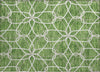 Piper Looms Chantille Geometric ACN950 Green Machine Washable Area Rug Scatter Main Image