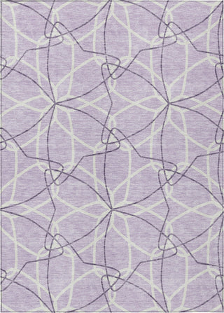Piper Looms Chantille Geometric ACN950 Lavender Machine Washable Area Rug main image