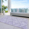 Piper Looms Chantille Geometric ACN950 Lavender Machine Washable Area Rug Outdoor Lifestyle Image Feature