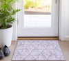 Piper Looms Chantille Geometric ACN950 Lavender Machine Washable Area Rug Scatter Lifestyle Image Feature