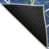 Piper Looms Chantille Geometric ACN950 Navy Machine Washable Area Rug Backing Image