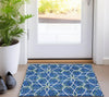 Piper Looms Chantille Geometric ACN950 Navy Machine Washable Area Rug Scatter Lifestyle Image Feature