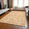 Piper Looms Chantille Geometric ACN950 Peach Machine Washable Area Rug Lifestyle Image Feature