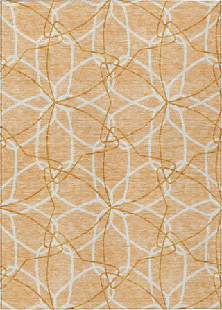 Piper Looms Chantille Geometric ACN950 Peach Machine Washable Area Rug main image
