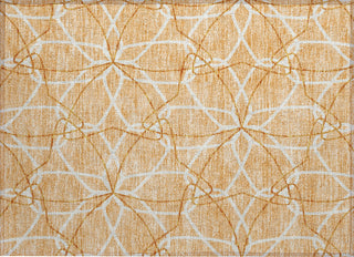 Piper Looms Chantille Geometric ACN950 Peach Machine Washable Area Rug Scatter Main Image