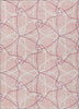Piper Looms Chantille Geometric ACN950 Pink Machine Washable Area Rug main image