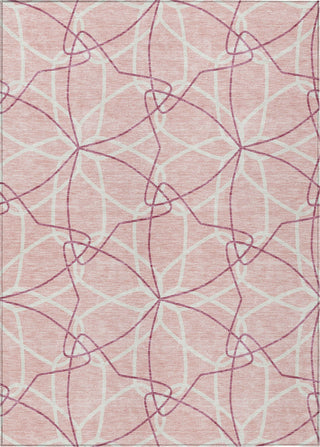 Piper Looms Chantille Geometric ACN950 Pink Machine Washable Area Rug main image