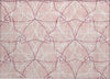 Piper Looms Chantille Geometric ACN950 Pink Machine Washable Area Rug Scatter Main Image