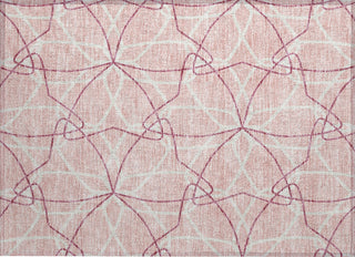 Piper Looms Chantille Geometric ACN950 Pink Machine Washable Area Rug Scatter Main Image