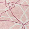 Piper Looms Chantille Geometric ACN950 Pink Machine Washable Area Rug Swatch Image