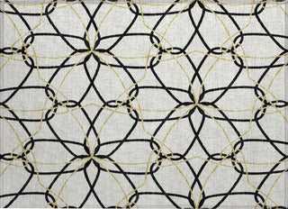 Piper Looms Chantille Geometric ACN950 White Machine Washable Area Rug Scatter Main Image