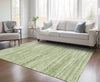 Piper Looms Chantille Stripes ACN951 Aloe Machine Washable Area Rug Lifestyle Image Feature