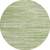 Piper Looms Chantille Stripes ACN951 Aloe Machine Washable Area Rug Round Main Image
