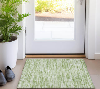 Piper Looms Chantille Stripes ACN951 Aloe Machine Washable Area Rug Scatter Lifestyle Image Feature