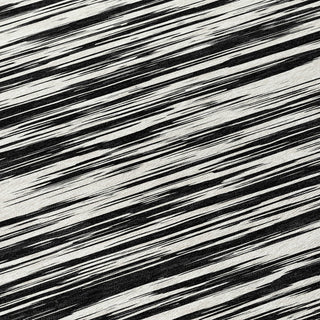 Piper Looms Chantille Stripes ACN951 Black Machine Washable Area Rug Swatch Image