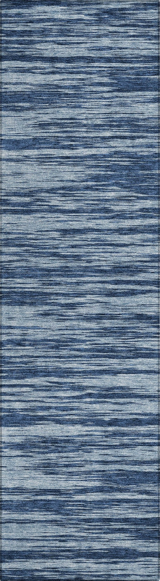 Piper Looms Chantille Stripes ACN951 Blue Machine Washable Area Rug Runner Main Image
