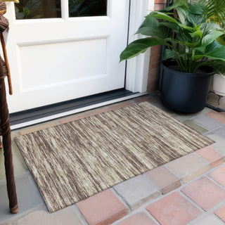 Piper Looms Chantille Stripes ACN951 Brown Machine Washable Area Rug Scatter Outdoor Lifestyle Image Feature