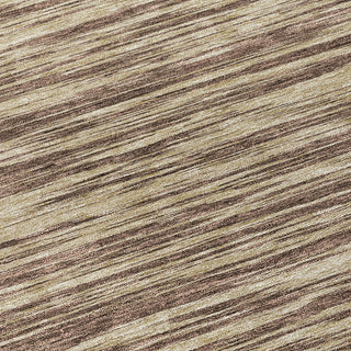 Piper Looms Chantille Stripes ACN951 Brown Machine Washable Area Rug Swatch Image
