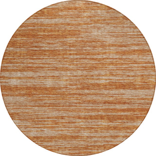 Piper Looms Chantille Stripes ACN951 Copper Machine Washable Area Rug Round Main Image