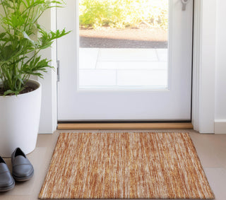 Piper Looms Chantille Stripes ACN951 Copper Machine Washable Area Rug Scatter Lifestyle Image Feature