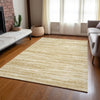 Piper Looms Chantille Stripes ACN951 Gold Machine Washable Area Rug Lifestyle Image Feature