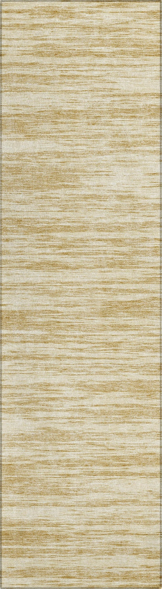 Piper Looms Chantille Stripes ACN951 Gold Machine Washable Area Rug Runner Main Image