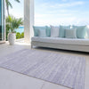 Piper Looms Chantille Stripes ACN951 Lavender Machine Washable Area Rug Outdoor Lifestyle Image Feature