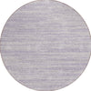 Piper Looms Chantille Stripes ACN951 Lavender Machine Washable Area Rug Round Main Image