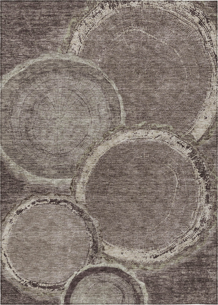 Piper Looms Chantille Nature ACN952 Chocolate Machine Washable Area Rug main image