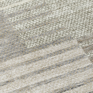 Piper Looms Chantille Stripes ACN954 Beige Machine Washable Area Rug Swatch Image