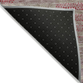 Piper Looms Chantille Stripes ACN954 Garnet Machine Washable Area Rug Backing Image