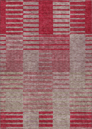 Piper Looms Chantille Stripes ACN954 Garnet Machine Washable Area Rug main image