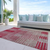 Piper Looms Chantille Stripes ACN954 Garnet Machine Washable Area Rug Outdoor Lifestyle Image Feature