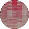 Piper Looms Chantille Stripes ACN954 Garnet Machine Washable Area Rug Round Main Image