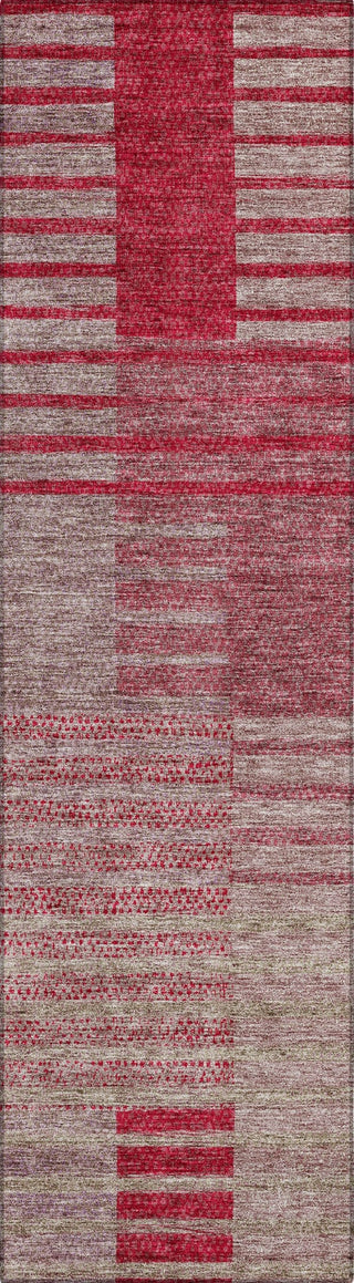 Piper Looms Chantille Stripes ACN954 Garnet Machine Washable Area Rug Runner Main Image