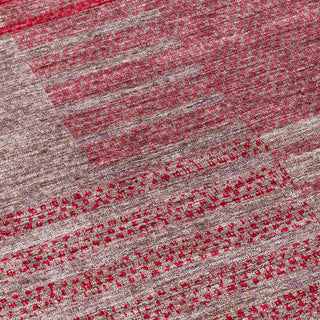 Piper Looms Chantille Stripes ACN954 Garnet Machine Washable Area Rug Swatch Image