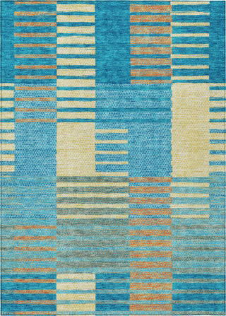 Piper Looms Chantille Stripes ACN954 Teal Machine Washable Area Rug main image