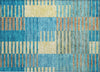 Piper Looms Chantille Stripes ACN954 Teal Machine Washable Area Rug Scatter Main Image