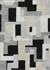 Piper Looms Chantille Geometric ACN955 Black Machine Washable Area Rug main image