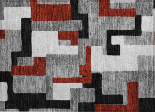 Piper Looms Chantille Geometric ACN955 Gray Machine Washable Area Rug Scatter Main Image