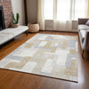 Piper Looms Chantille Geometric ACN955 Ivory Machine Washable Area Rug Lifestyle Image Feature