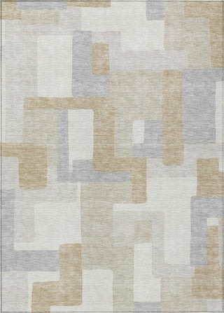 Piper Looms Chantille Geometric ACN955 Ivory Machine Washable Area Rug main image