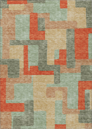 Piper Looms Chantille Geometric ACN955 Sage Machine Washable Area Rug main image
