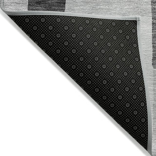 Piper Looms Chantille Geometric ACN955 Silver Machine Washable Area Rug Backing Image