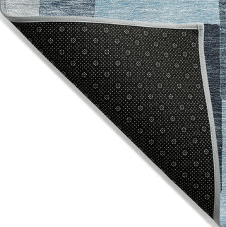 Piper Looms Chantille Geometric ACN955 Sky Machine Washable Area Rug Backing Image